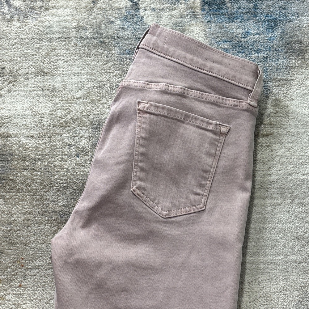 J Brand Womens Size 27 Pale Pink Skinny Ankle Jeans Distressed Frayed Hem